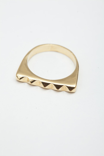 TOMTOM - Shiny 18K Studder Stack Ring