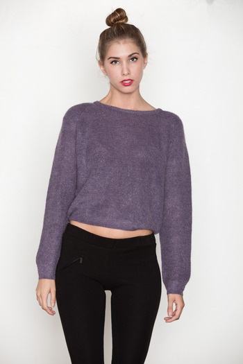 Minimarket - Purple Mohair Ylva Sweater