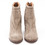 Jeffrey Campbell - Taupe Suede Rumble Zip Bootie
