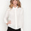 Laugh Cry Repeat - White Cowl Back Button-up