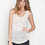 Laugh Cry Repeat - White Knit Tank