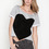 Laugh Cry Repeat - Short-Sleeved Suede Heart Pullover