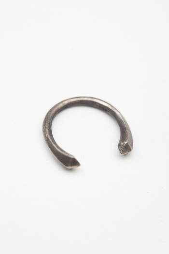 Made Her Think - Oxidized Silver Open Spike Ring