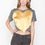 Laugh Cry Repeat - Grey/Gold Heart Tee