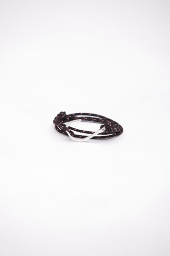 Miansai - Black/Red Rope Fish Hook Bracelet