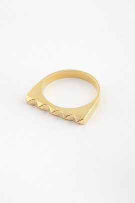 TOMTOM Matte 18K Studder Stack Ring