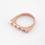 TOMTOM - Matte Rose Gold Studder Stack Ring