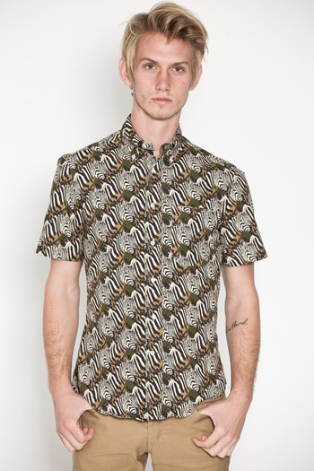 Gitman Bros. Vintage - Zebra Print Oxford