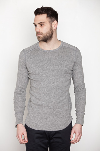 Wings + Horns - Charcoal L/S Base Crewneck