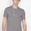 Wings + Horns - Dk. Grey S/S Striped Henley