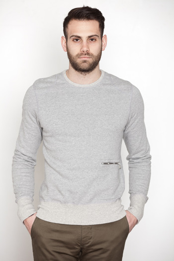 Wings + Horns - L/S Moto Crewneck Sweatshirt