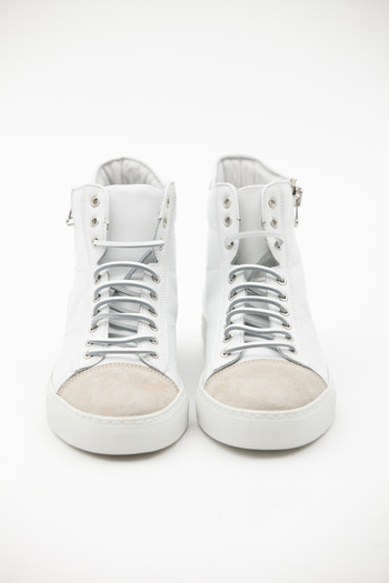 Wings + Horns - White/Pearl Hi-Top Sneaker