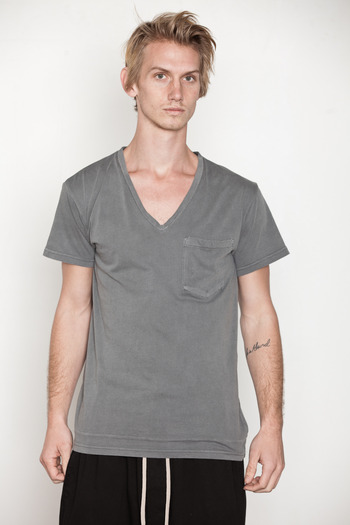 Cheap Monday Men's - Moon Grey Tim V-Neck Tee