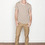 Cheap Monday Men's - Brown/Beige Alex Stripe Tee