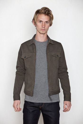Robert Geller - Combo Sleeve Denim Jacket