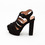 Jeffrey Campbell - Black Eva-B Platform Sandal