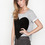 Laugh Cry Repeat - Short-Sleeved Suede Heart Pullover