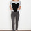 Laugh Cry Repeat - Short-Sleeved Suede Heart Pullover