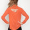 Laugh Cry Repeat - Coral Cowl Back Button-up