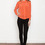 Laugh Cry Repeat - Coral Cowl Back Button-up