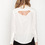 Laugh Cry Repeat - White Cowl Back Button-up