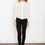 Laugh Cry Repeat - White Cowl Back Button-up