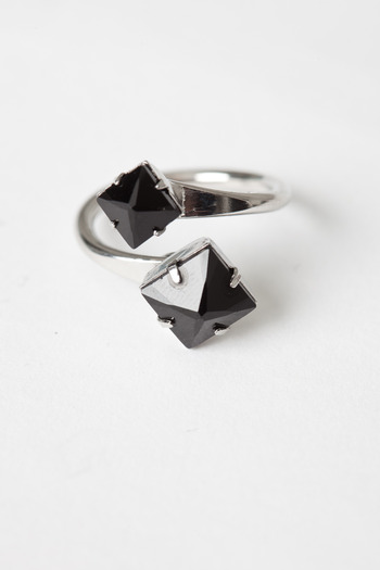 Joomi Lim - Rhodium Stud Open Ring