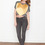 Laugh Cry Repeat - Grey/Gold Heart Tee