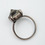 Made Her Think - Gunmetal/Black Diamond Spike Ring