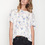 Addison - Diamond Stripe Split Back Tee