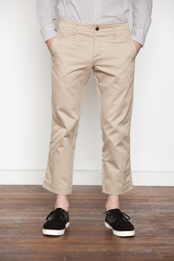 Wings + Horns - Tan Cropped West Point Chino
