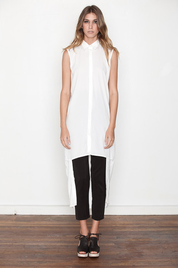 Ann-Sofie Back - Off White Double Length Shirt Dress