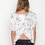 Addison - Diamond Stripe Split Back Tee