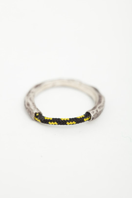 Miansai Black Half-Rope Ring 