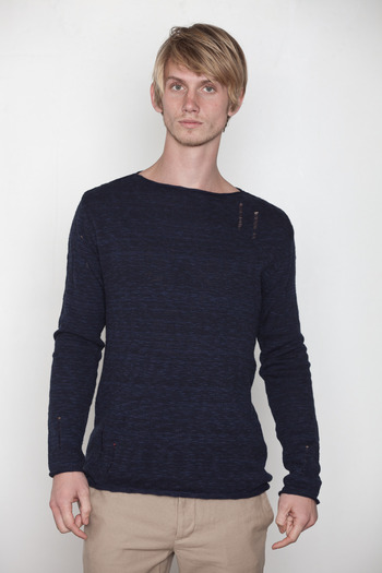Kai-aakmann Men's - Slub Knit Sweater