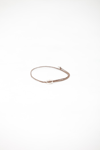 Robert Geller - Cocoa Thin Braid Bracelet