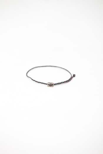 Robert Geller - Emerald/Berry Thin Braid Bracelet