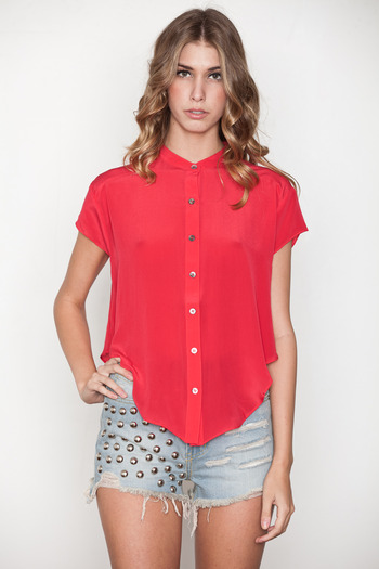 Funktional - Hibiscus Breezy Crop Shirt