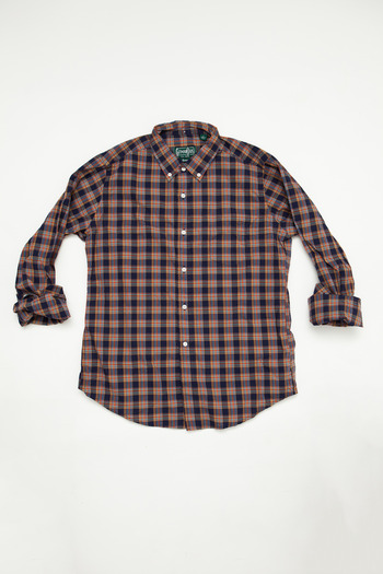 Gitman Brothers - Navy Plaid Poplin
