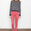 THVM Atelier - Women's Magma Red Twill High Rise