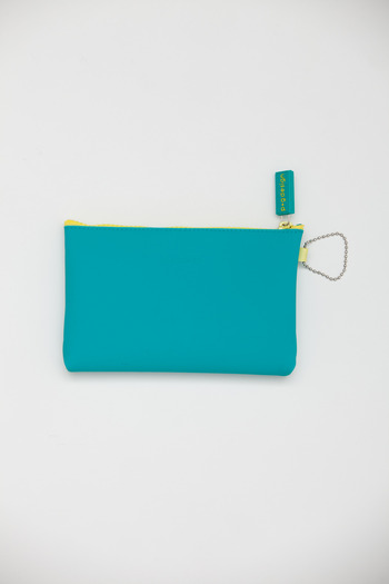 Ikuyo Ejiri - Turquoise Nuu Zip Pouch
