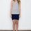 T by Alexander Wang Women's - Black/White Linen Stripe Tank