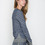T by Alexander Wang Women's - Black/Indigo French Terry Sweatshirt