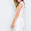 T by Alexander Wang Women's - White Silk & Mesh Combo Shirtdress