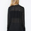 T by Alexander Wang Women's - Black Silk & Mesh Combo Shirt