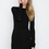 T by Alexander Wang Women's - Black Mesh Insert Boatneck Dress