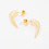 Made Her Think - Medium Yellow Gold Claw Post Earrings