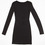 T by Alexander Wang Women's - Black Mesh Insert Boatneck Dress