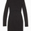 T by Alexander Wang Women's - Black Mesh Insert Boatneck Dress