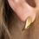 Made Her Think - Medium Yellow Gold Claw Post Earrings